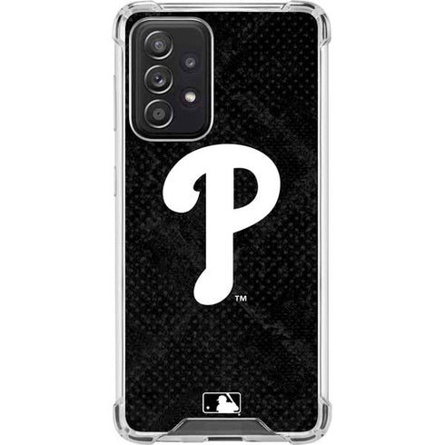 MLB Philadelphia Phillies Dark Wash Galaxy A52 5G Clear Case