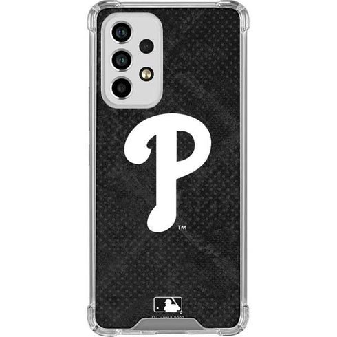 MLB Philadelphia Phillies Dark Wash Galaxy A53 5G Clear Case