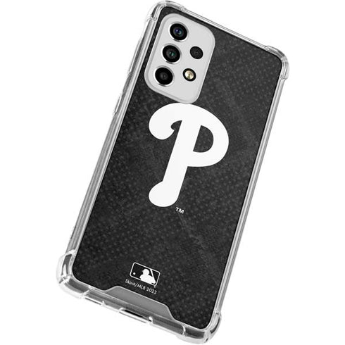 MLB Philadelphia Phillies Dark Wash Galaxy A53 5G Clear Case