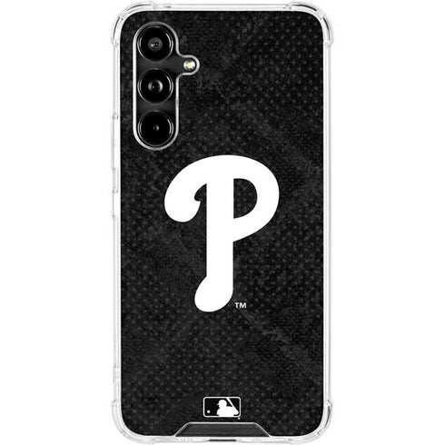 MLB Philadelphia Phillies Dark Wash Galaxy A54 5G Clear Case