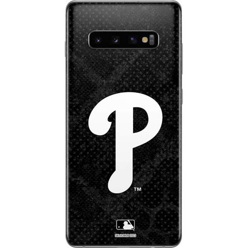 MLB Philadelphia Phillies Dark Wash Galaxy S10 Plus Skin