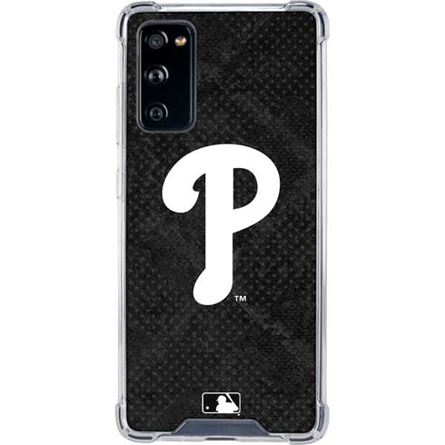 MLB Philadelphia Phillies Dark Wash Galaxy S20 FE Clear Case