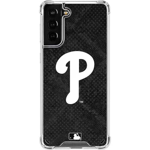 MLB Philadelphia Phillies Dark Wash Galaxy S21 Plus 5G Clear Case