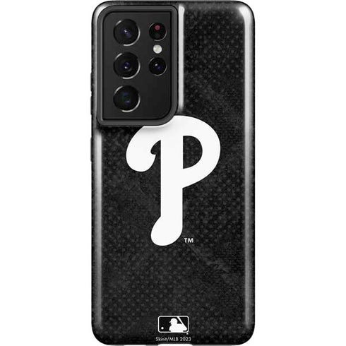 MLB Philadelphia Phillies Dark Wash Galaxy S21 Ultra 5G Pro Case