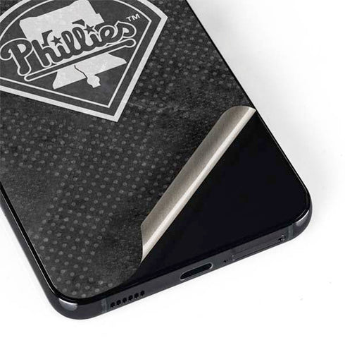 MLB Philadelphia Phillies Dark Wash Galaxy S22 Skin