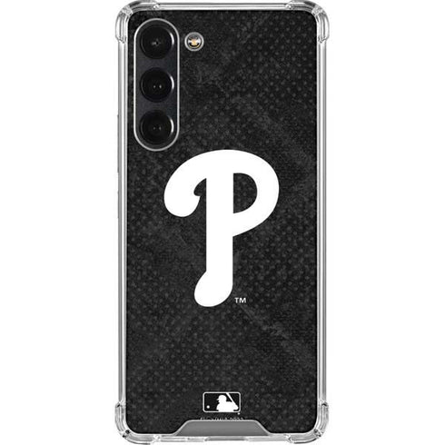 MLB Philadelphia Phillies Dark Wash Galaxy S23 Plus Clear Case