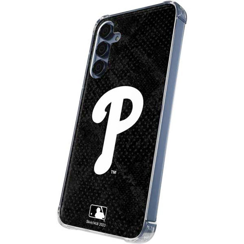 MLB Philadelphia Phillies Dark Wash Galaxy S24 Clear Case