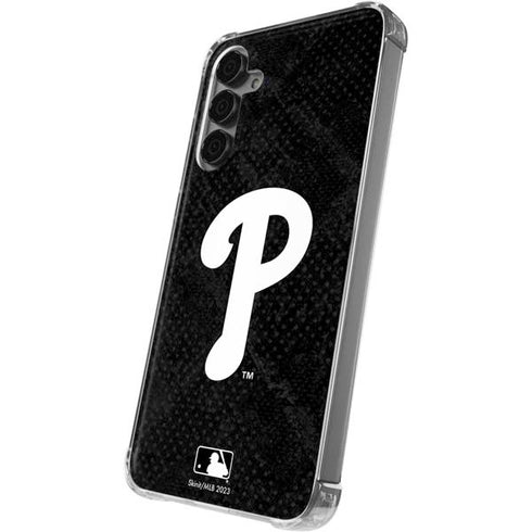 MLB Philadelphia Phillies Dark Wash Galaxy S24 Plus Clear Case