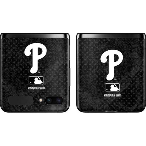 MLB Philadelphia Phillies Dark Wash Galaxy Z Flip Skin