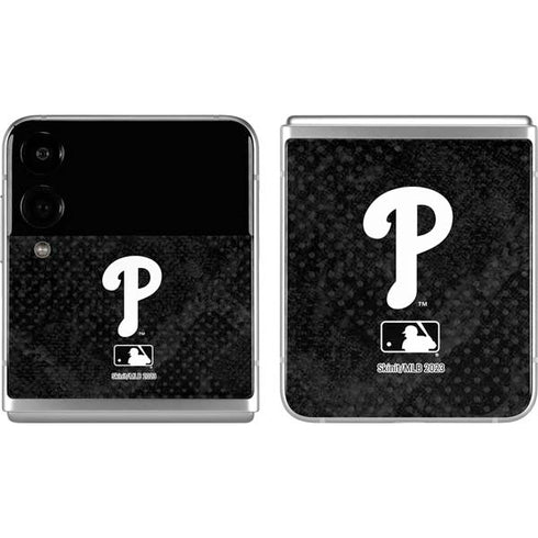 MLB Philadelphia Phillies Dark Wash Galaxy Z Flip4 5G Skin
