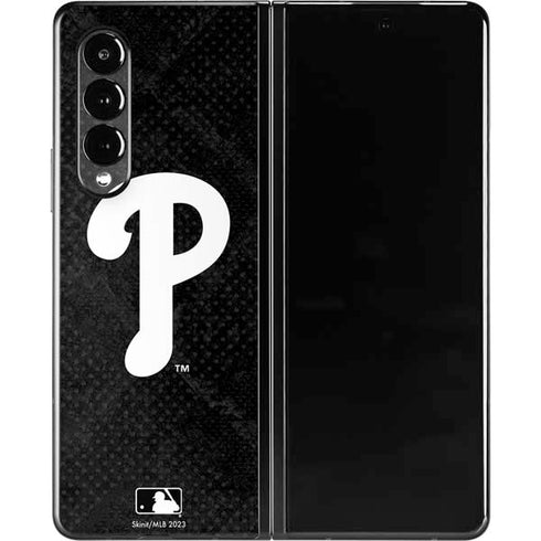MLB Philadelphia Phillies Dark Wash Galaxy Z Fold3 5G Skin