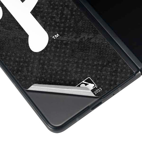 MLB Philadelphia Phillies Dark Wash Galaxy Z Fold3 5G Skin