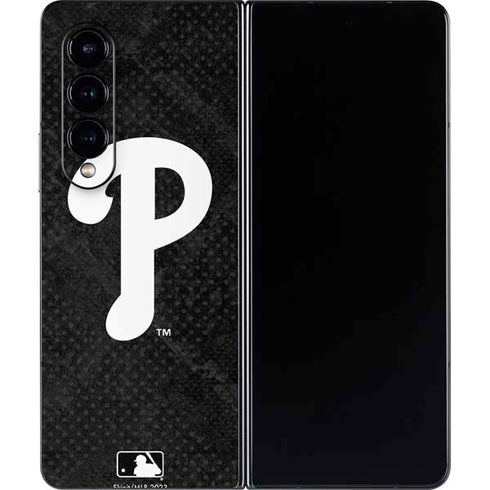 MLB Philadelphia Phillies Dark Wash Galaxy Z Fold4 5G Skin
