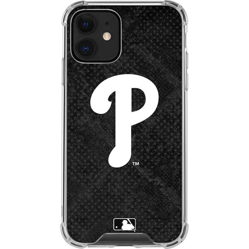 MLB Philadelphia Phillies Dark Wash iPhone 12 Clear Case