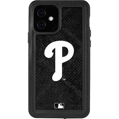 MLB Philadelphia Phillies Dark Wash iPhone 12 Waterproof Case