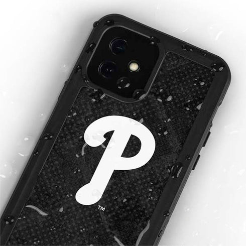 MLB Philadelphia Phillies Dark Wash iPhone 12 Waterproof Case