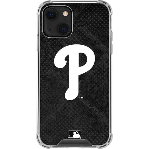 MLB Philadelphia Phillies Dark Wash iPhone 13 Clear Case