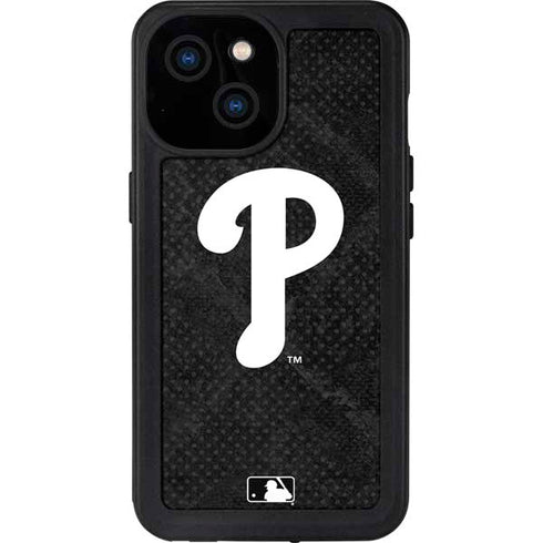 MLB Philadelphia Phillies Dark Wash iPhone 13 Mini Waterproof Case