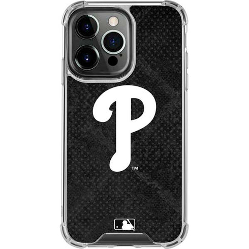 MLB Philadelphia Phillies Dark Wash iPhone 14 Pro Clear Case