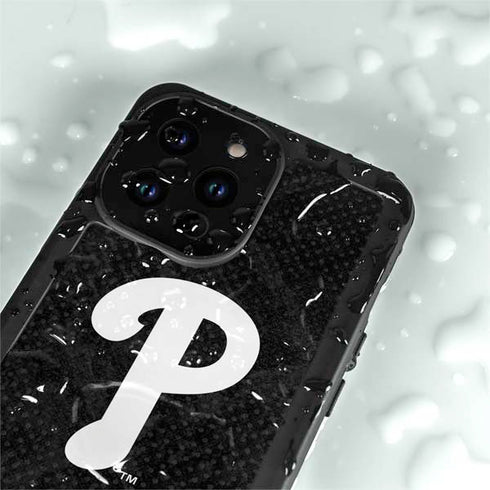 MLB Philadelphia Phillies Dark Wash iPhone 14 Pro Max Waterproof Case