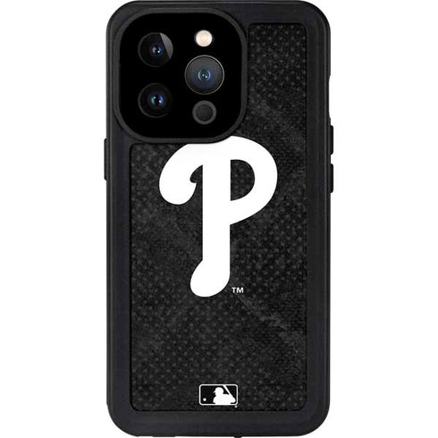 MLB Philadelphia Phillies Dark Wash iPhone 14 Pro Waterproof Case