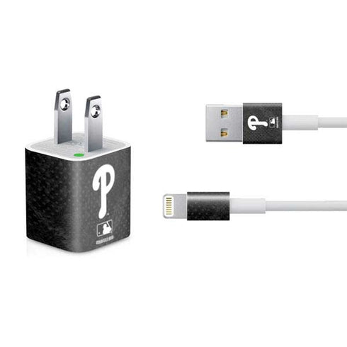 MLB Philadelphia Phillies Dark Wash iPhone Charger (5W USB) Skin