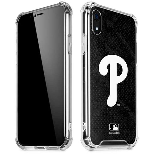 MLB Philadelphia Phillies Dark Wash iPhone XR Clear Case