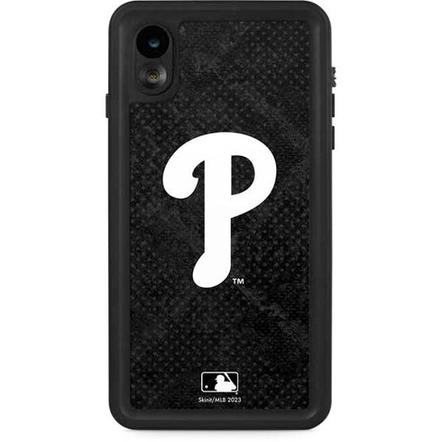 MLB Philadelphia Phillies Dark Wash iPhone XR Waterproof Case