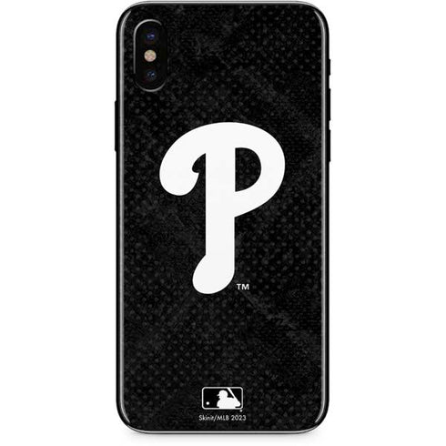 MLB Philadelphia Phillies Dark Wash iPhone XS Skin