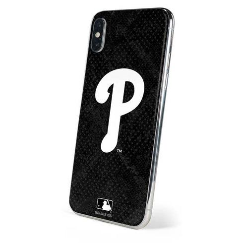 MLB Philadelphia Phillies Dark Wash iPhone XS Skin