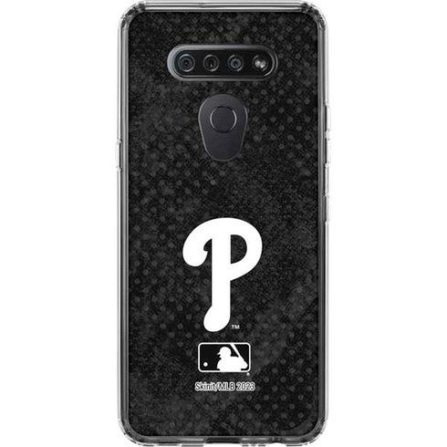 MLB Philadelphia Phillies Dark Wash LG K51/Q51 Clear Case