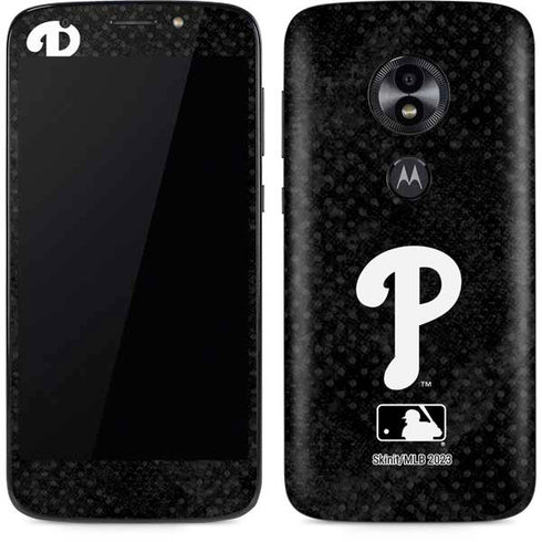MLB Philadelphia Phillies Dark Wash Moto E5 Play Skin