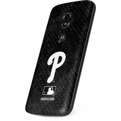 MLB Philadelphia Phillies Dark Wash Moto E5 Play Skin