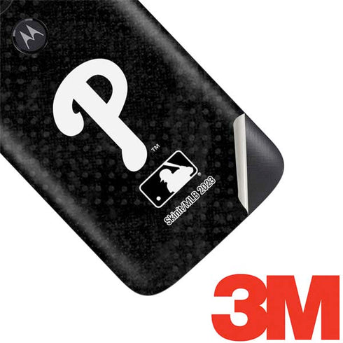 MLB Philadelphia Phillies Dark Wash Moto E5 Play Skin