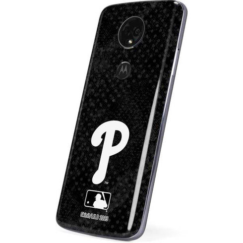 MLB Philadelphia Phillies Dark Wash Moto E5 Plus Skin