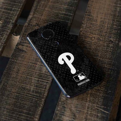 MLB Philadelphia Phillies Dark Wash Moto E5 Plus Skin