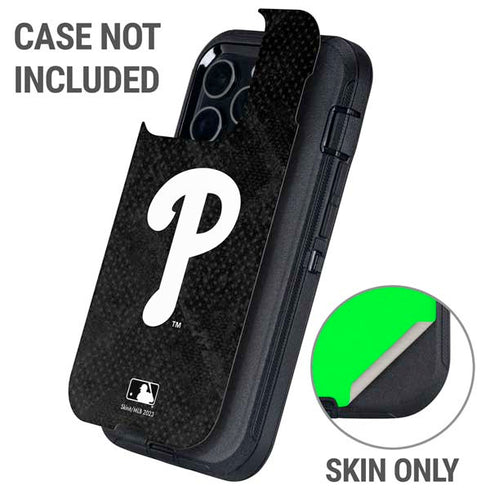 MLB Philadelphia Phillies Dark Wash Otterbox Defender iPhone Skin