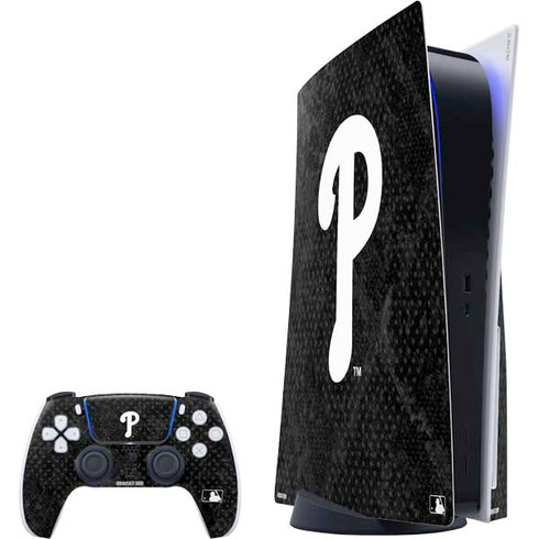 MLB Philadelphia Phillies Dark Wash PS5 Bundle Skin