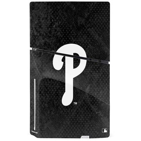 MLB Philadelphia Phillies Dark Wash PS5 Slim Disk Console Skin