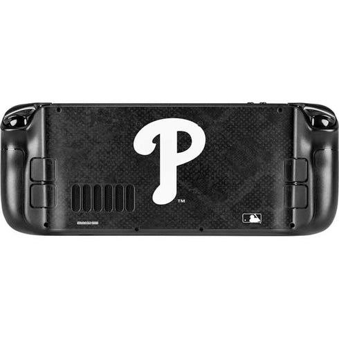 MLB Philadelphia Phillies Dark Wash Steam Deck Handheld Gaming Computer Skin