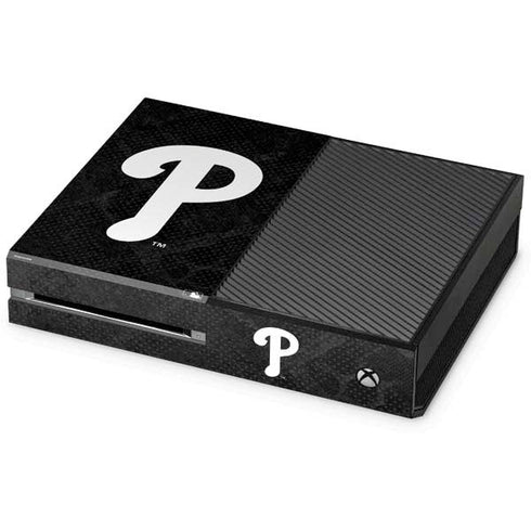 MLB Philadelphia Phillies Dark Wash Xbox One Console Skin