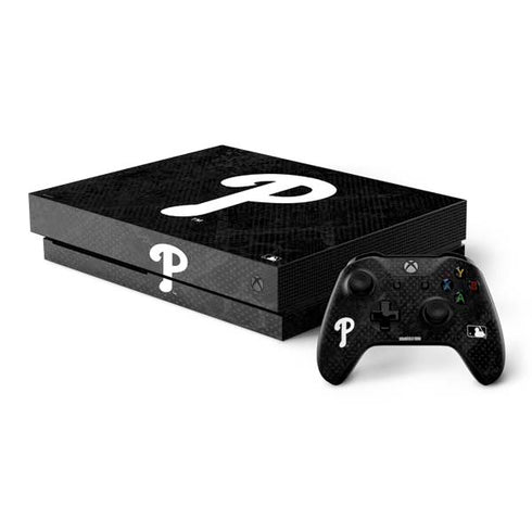 MLB Philadelphia Phillies Dark Wash Xbox One X Bundle Skin
