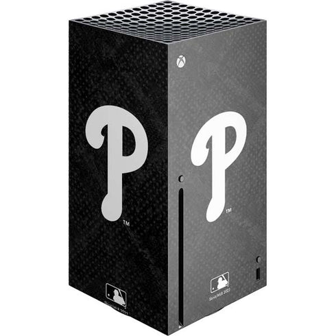 MLB Philadelphia Phillies Dark Wash Xbox Series X Console Skin