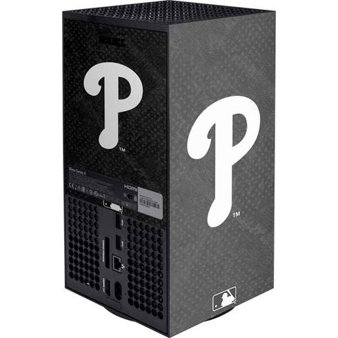 MLB Philadelphia Phillies Dark Wash Xbox Series X Console Skin