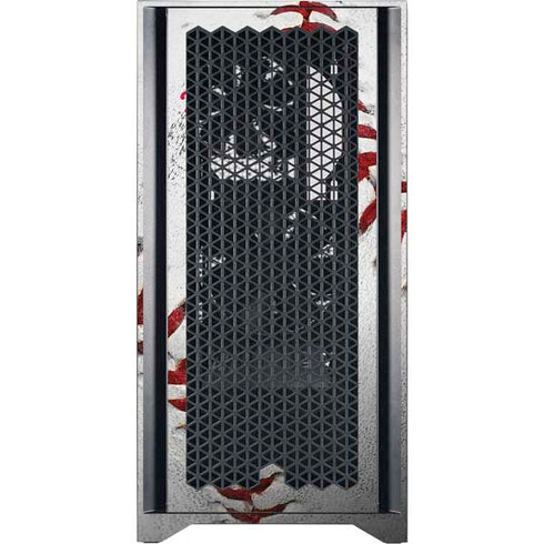 MLB Philadelphia Phillies Game Ball Corsair 4000D Tempered Glass Mid-Tower ATX Case Skin