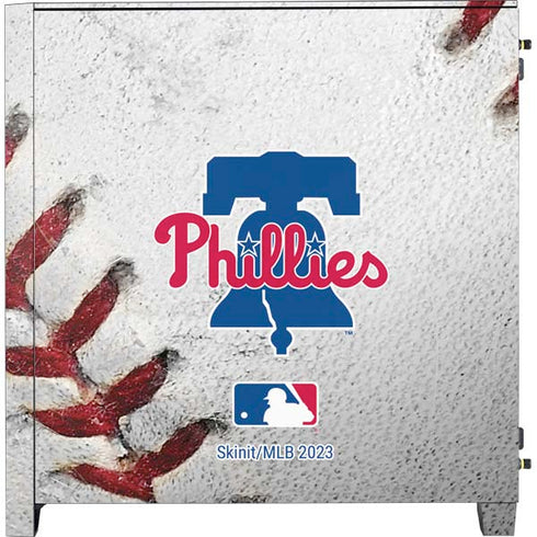 MLB Philadelphia Phillies Game Ball Corsair 4000D Tempered Glass Mid-Tower ATX Case Skin