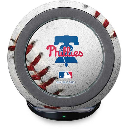MLB Philadelphia Phillies Game Ball Fast Charge Wireless Charging Stand Skin