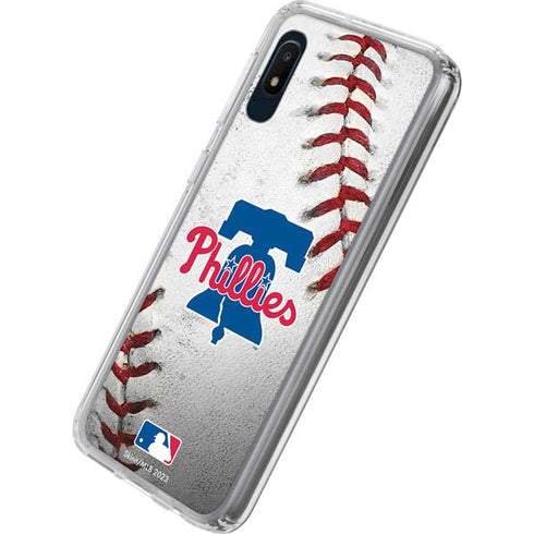 MLB Philadelphia Phillies Game Ball Galaxy A10e Clear Case