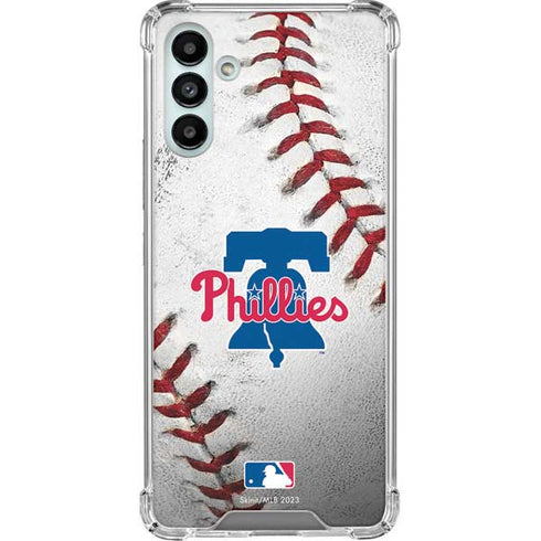 MLB Philadelphia Phillies Game Ball Galaxy A13 5G Clear Case