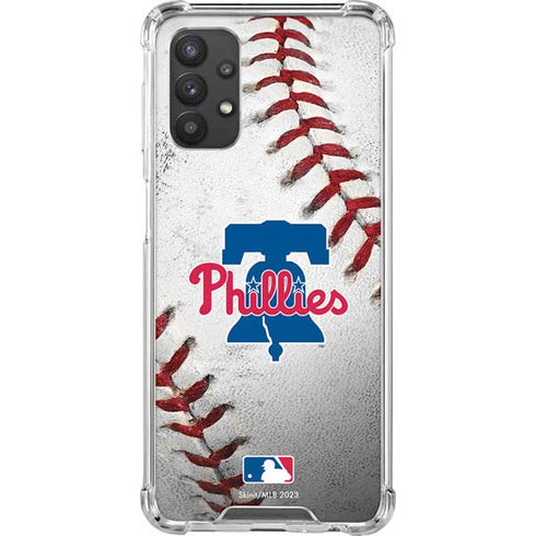 MLB Philadelphia Phillies Game Ball Galaxy A32 5G Clear Case